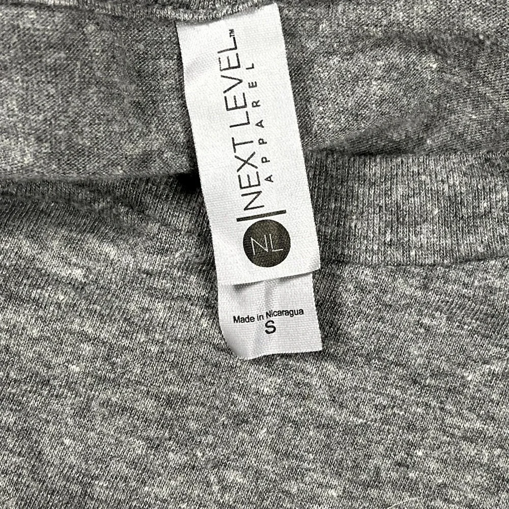 Next Level Apparel T Shirt Mens Small Gray Fat Ass Ranch & Winery Graphic Print